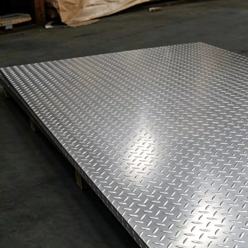 1.5-100mm Checkered Plate para sa Bridge Walkway