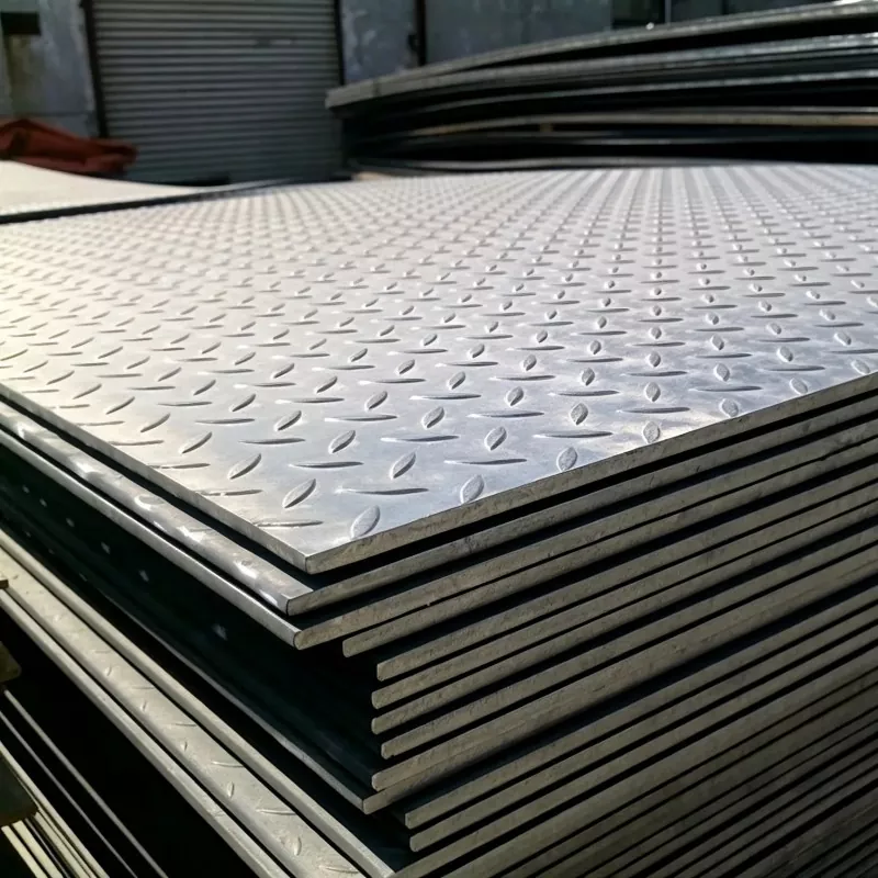 Hot Rolled Checkered Steel Plate para sa mga Platform